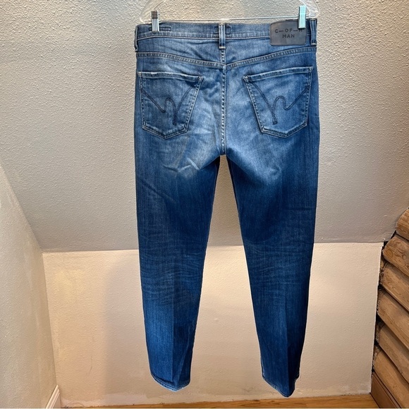 Citizens of Humanity Sid Straight Fit Medium Wash Jeans 33 GUC - Picture 4 of 5